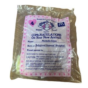 McDonald's Cabbage Patch Kids Happy‎ Meal #4 Michelle Elyse Figurine 1994